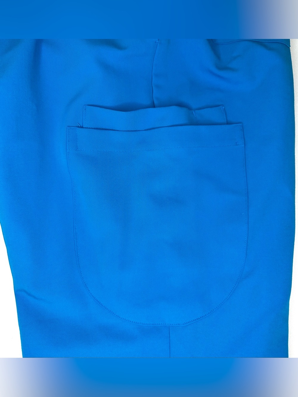 Mandala Scrub Pants 6 Pocket Slim Electric Blue Women’s Size Small - Picture 6 of 7